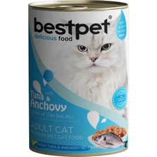 Bestpet Ton Balıklı ve Hamsili Gravy Yetişkin Kedi Konservesi 400 gr