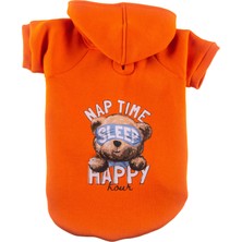 JesPawty Turuncu Kapüşonlu Köpek Kıyafeti