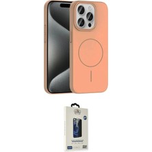Teknoparkx Ieg™ Iphone 15 Pro Max Kılıf Siluet Doku Özel Seri - Siyah Bilvis Hayalet Cam Ekran Koruyucu