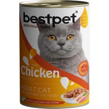 Bestpet Tavuklu Yetişkin Kedi Konservesi 400GR