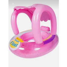 Bby Toys Yuvarlak Gölgelikli Bebek Simidi – Oturaklı Bebek Deniz ve Havuz Simidi