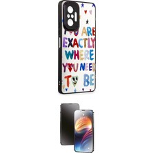 Teknoparkx Ieg™ Redmi Note 10 Pro Kılıf Odak Klasik Serisi - Siyah 3D Antistatik Mat Seramik Nano Ekran Ko