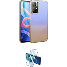 Teknoparkx Ieg™ Redmi Note 11 Pro Kılıf Kıvılcım Minimal Özel Seri - Siyah 3D Antistatik Seramik Nano