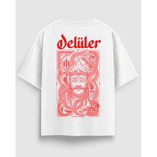 Yolo Street Oversize Unisex Siyah Tişört – Delüler Baskı, %100 Pamuk Streetwear Tasarım