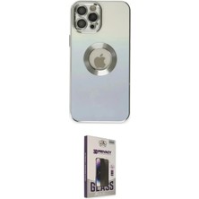 Teknoparkx Ieg™ Iphone 12 Pro Max Kılıf Kutup Yansıma Özel Seri - Siyah Bilvis Hayalet Cam Ekran Koruyu