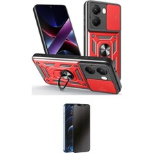 Teknoparkx Ieg™ Poco X7 Pro Kılıf Ahenk Klasik - Siyah 3D Antistatik Hayalet Cam Ekran Koruyucu Tknprk-Tka
