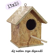 Değerli Hobi Ahşap Kuş Yuvası Dış Mekan Suya Dayanıklı