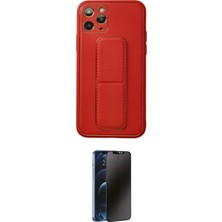Teknoparkx Ieg™ Iphone 11 Pro Kılıf Akış Doku - Siyah 3D Antistatik Hayalet Cam Ekran Koruyucu Tknprk-T