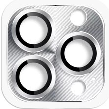 Elivora Newface Apple iPhone 16 Pro Max Pers Alüminyum Kamera Lens - Gümüş