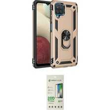 Teknoparkx Ieg™ Galaxy A22 Kılıf Ahenk Klasik Koleksiyonu - Siyah 20D Premium Cam Ekran Koruyucu Tknprk-Tk
