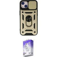 Teknoparkx Ieg™ Iphone 14 Kılıf Ahenk Klasik - Siyah Bilvis 5in1 3D Magic Cam Ekran Koruyucu Tknprk-Tkaks
