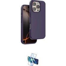 Teknoparkx Ieg™ Iphone 16 Pro Kılıf Kıvılcım Çizgi Serisi - Siyah 3D Antistatik Seramik Nano Ekran Ko