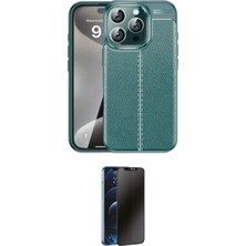 Teknoparkx Ieg™ Iphone 16 Pro Max Kılıf Doruk Klasik Özel Seri - Siyah 3D Antistatik Hayalet Cam Ekran K