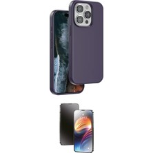 Teknoparkx Ieg™ Iphone 15 Pro Kılıf Kıvılcım Çizgi Serisi - Siyah 3D Antistatik Mat Seramik Nano Ekra