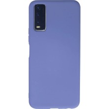 Elivora Newface Vivo Y11S Kılıf Nano Içi Kadife Silikon - Lila
