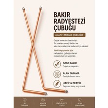 HB Natural Bakır Radyestezi Alan Tarama Çubuğu ( Enerji , Su , Boşluk, Alan Tarama )