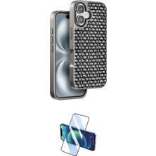 Teknoparkx Ieg™ Iphone 16 Kılıf Siluet Form Serisi - Siyah 3D Antistatik Seramik Nano Ekran Koruyucu Tknp