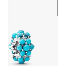 Lovecharm S925 Ayar Turkuaz Renkli Okyanus Charm