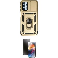 Teknoparkx Ieg™ Galaxy A23 4g Kılıf Ahenk Klasik - Siyah 3D Antistatik Mat Seramik Nano Ekran Koruyucu Tkn