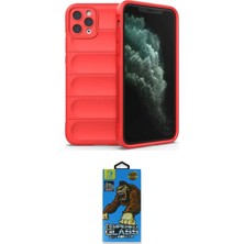 Teknoparkx Ieg™ Iphone 11 Pro Max Kılıf Atlas Koleksiyonu - Siyah 18D Cam Ekran Koruyucu Tknprk-Tkaks3