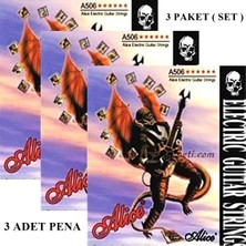 Alice A506 0,08 Elektro Gitar Teli ( 3 Set )