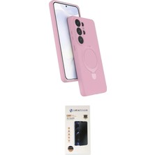 Teknoparkx Ieg™ Galaxy S26 Ultra Kılıf Iz Işık Koleksiyonu - Siyah 3D Antistatik Hayalet Cam Ekran Koru