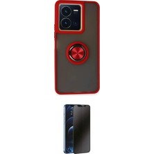 Teknoparkx Ieg™ Y36 Kılıf Yörünge Çizgi - Siyah 3D Antistatik Hayalet Cam Ekran Koruyucu Tknprk-Tkaks3