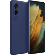 Elivora Newface Samsung Galaxy S25 Edge First Silikon - Lacivert