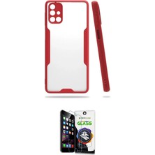 Teknoparkx Ieg™ Galaxy M31S Kılıf Atlas Asil Serisi - Şeffaf Temperli Cam Ekran Koruyucu Tknprk-Tkaks3