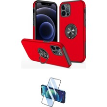Teknoparkx Ieg™ Iphone 12 Pro Max Kılıf Odak Form Prime - Siyah 3D Antistatik Seramik Nano Ekran Koruyucu