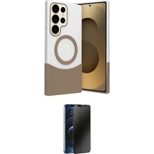 Teknoparkx Ieg™ Galaxy S25 Ultra Kılıf Kozmos Form Özel Seri - Siyah 3D Antistatik Hayalet Cam Ekran Koru