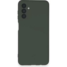 Derin Stok Galaxy A14 4g Kılıf Nano Içi Kadife Silikon - Koyu Yeşil