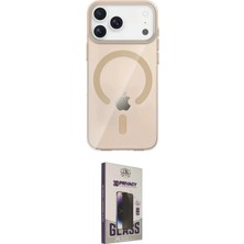 Teknoparkx Ieg™ Iphone 17 Pro Kılıf Pusula Form Özel Seri - Siyah Bilvis Hayalet Cam Ekran Koruyucu Tknp
