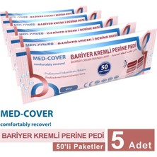 Med-Cover Bariyer Kremli Perine Temizleme Havlusu 5’li Paket — Hasta Bakım Mendili 250 Yaprak