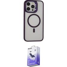 Teknoparkx Ieg™ Iphone 15 Pro Max Kılıf Ahenk Klasik Özel Seri - Siyah Bilvis 5in1 5d Magic Hayalet Cam