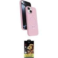 Teknoparkx Ieg™ Iphone 14 Kılıf Iz Işık Koleksiyonu - Siyah Buffer Cam Ekran Koruyucu Tknprk-Tkaks3