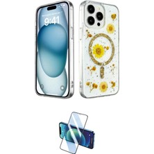 Teknoparkx Ieg™ Iphone 14 Pro Kılıf Kozmos Doku - Siyah 3D Antistatik Cam Ekran Koruyucu Tknprk-Tkaks3