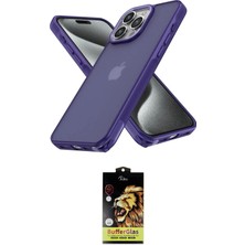 Teknoparkx Ieg™ Iphone 15 Pro Max Kılıf Atlas Form - Siyah Buffer Cam Ekran Koruyucu Tknprk-Tkaks3