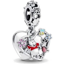 Lovecharm Disney Winnie The Pooh & Piglet Çift Sallantılı Charm S925