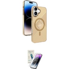 Teknoparkx Ieg™ Iphone 16 Kılıf Nova Modern Prime - Şeffaf Pasifik Cam Ekran Koruyucu Tknprk-Tkaks3
