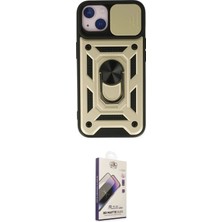 Teknoparkx Ieg™ Iphone 14 Kılıf Ahenk Klasik - Siyah Bilvis 3D Mat Cam Ekran Koruyucu Tknprk-Tkaks3