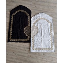 Koray Home Kalpli Eşli Çift Seccade Gold Işlemeli Çeyizlik