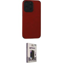 Teknoparkx Ieg™ Iphone 15 Pro Max Kılıf Doruk Asil Koleksiyonu - Siyah Bilvis Hayalet Cam Ekran Koruyucu