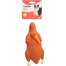 Camon Iç Dolgulu Lateks Gıcırtılı Hindi Şeklinde Eğlenceli Köpek Oyuncağı 23,5 cm