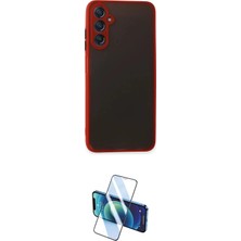 Teknoparkx Ieg™ Galaxy A05S Kılıf Ahenk Çizgi Serisi - Siyah 3D Antistatik Cam Ekran Koruyucu Tknprk-Tkak