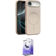 Teknoparkx Ieg™ Iphone 17 Air Kılıf Atlas Asil Prime - Siyah Bilvis 5in1 5d Magic Hayalet Cam Ekran Koruy