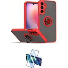 Teknoparkx Ieg™ Galaxy A36 Kılıf Yörünge Çizgi - Siyah 3D Antistatik Seramik Nano Ekran Koruyucu Tknprk