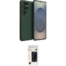 Teknoparkx Ieg™ Galaxy S26 Ultra Kılıf Ahenk Serisi - Siyah 3D Antistatik Hayalet Cam Ekran Koruyucu Tknpr