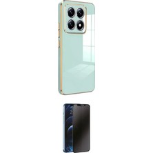 Teknoparkx Ieg™ Mi 14T Pro Kılıf Yankı Serisi - Siyah 3D Antistatik Hayalet Cam Ekran Koruyucu Tknprk-Tka