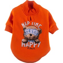 JesPawty Turuncu Köpek Sweatshirt